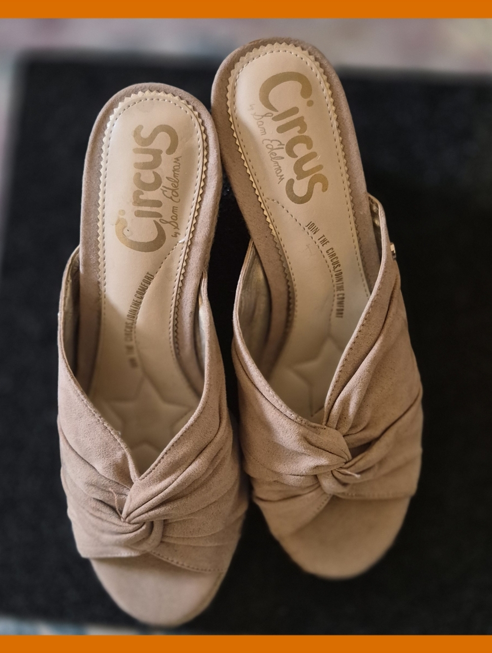 Circus by Sam Edelman 'Bea Beige Microsuede  Espadtilles w/4" Jute Wedge Heel